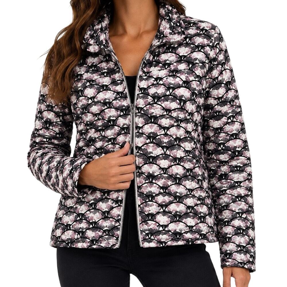 UbU Sz Large REVERSIBLE Japanese Folding Fan Wearable Art Jacket Shirt Top